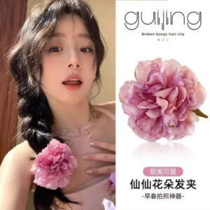 Kẹp Tóc Hoa Mẫu Đơn